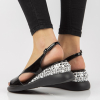 Wedge sandals Filippo DS2315/21 BK black