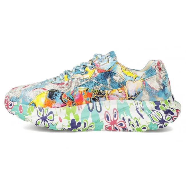 Skórzane sneakersy Laura Vita sofiao 01 niebieskie