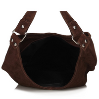 Torebka Toscanio Hobo Zamszowa A284 brązowa
