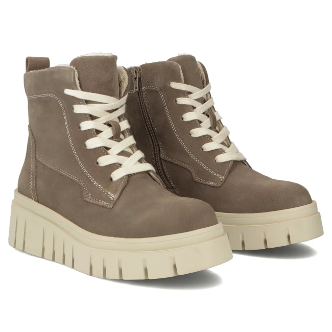 Leather ankle boots Filippo DBT7267/25 TP taupe