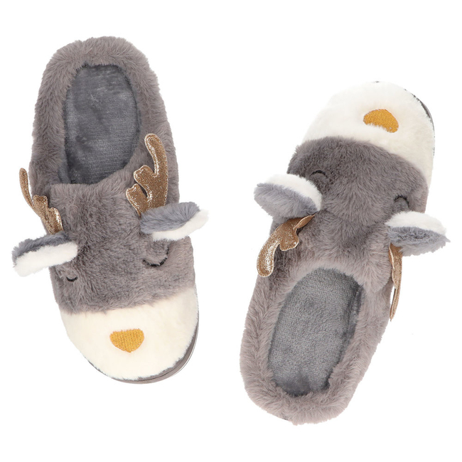 Slippers reindeer gray YL30