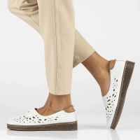 Leather shoes Filippo DP6235/24 WH white