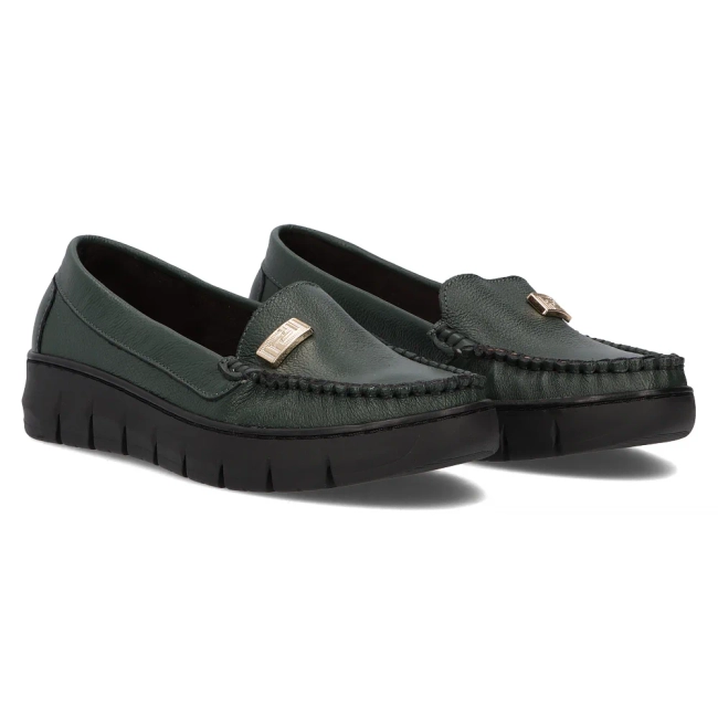 Leather loafers Filippo 10167 green