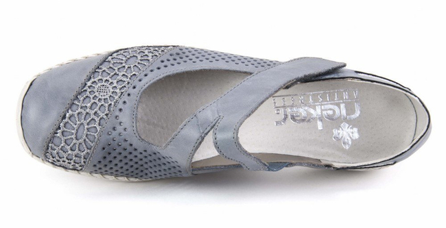 Półbuty Rieker 41373-12 BLUE