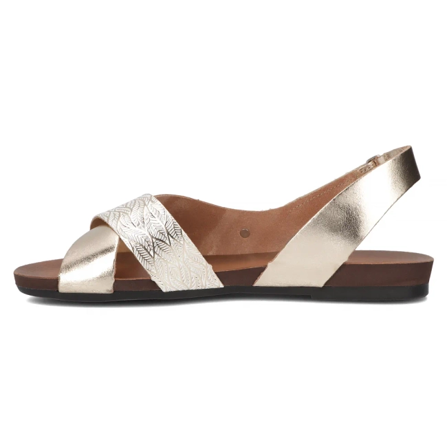 Leather sandals Filippo 40141 gold