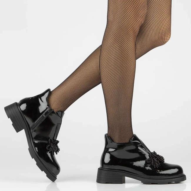 Leather ankle boots Filippo DBT6370/25 BK black