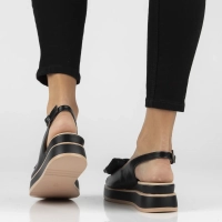 Leather sandals Filippo DS7805/26 BK black