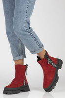 Leather ankle boots Filippo DBT4164/22 RD red