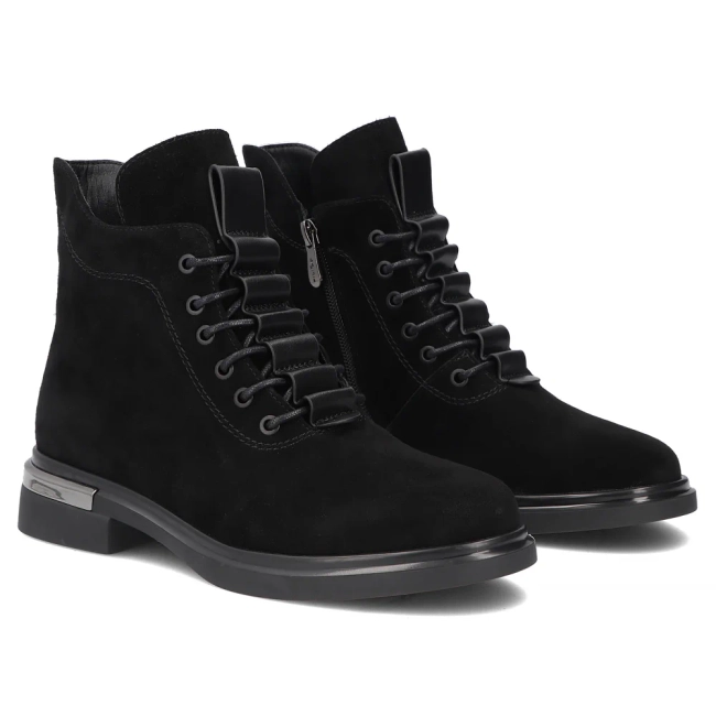 Leather ankle boots Filippo DBT8196/26 BK black