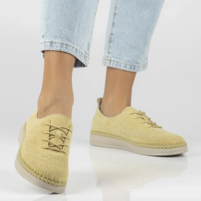 Leather shoes Filippo DP7674/26 YL yellow