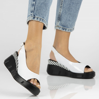 Leather sandals Filippo DS4453/23 WH white