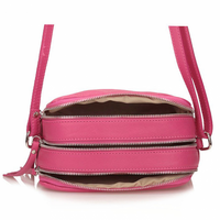 Handbag Toscanio Messenger Bag Leather A48 fuchsia
