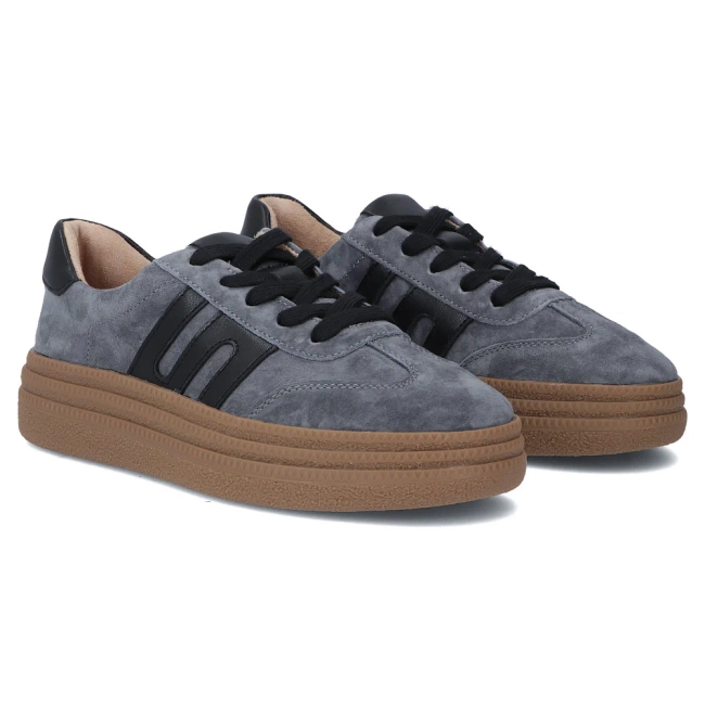Leather sneakers Filippo DP7114/25 BL blue