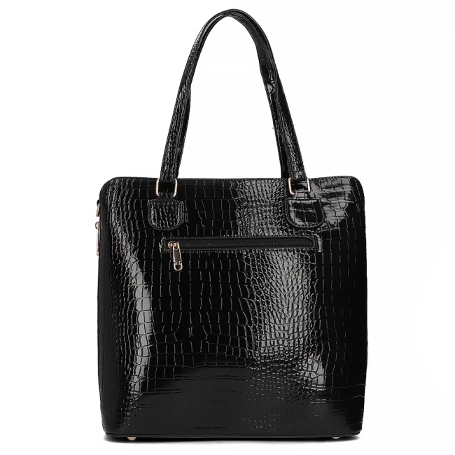 Czarna torebka shopper cary-all