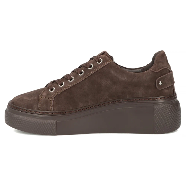 Skórzane sneakersy Filippo DP7653/26 D BR brązowe