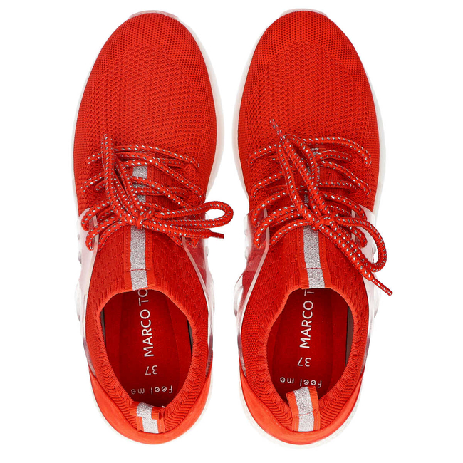 Sneakersy Marco Tozzi 2-23715-34 608 pomarańczowe