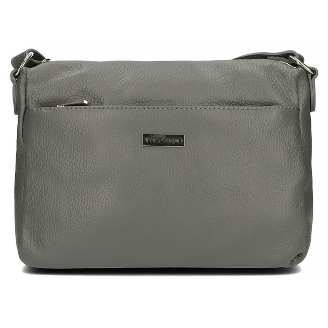 Handbag Toscanio Leather Messenger Bag A59 grey