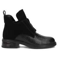 Skórzane botki Filippo DBT8201/26 BK czarne