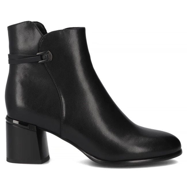 Leather ankle boots Filippo DBT7377/25 BK black