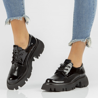 Leather shoes Filippo DP3909/22 BK black