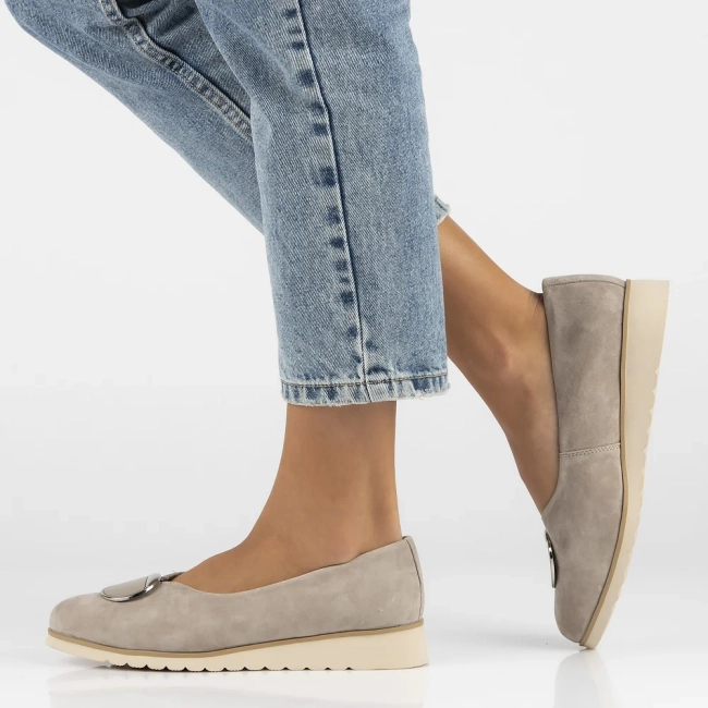 Leather shoes Filippo DP6095/24 BE beige