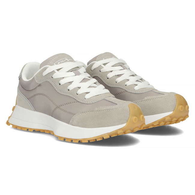 Leather Women's sneakers Filippo DP3748/22 GR grey