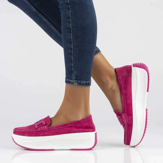 Leather shoes Filippo DP6132/24 FH pink