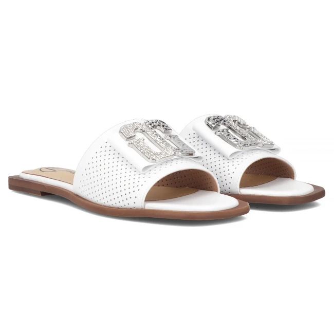 Leather flip-flops Filippo DK6985/25 WH white