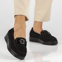 Leather loafers Filippo DP3334/23 BK black