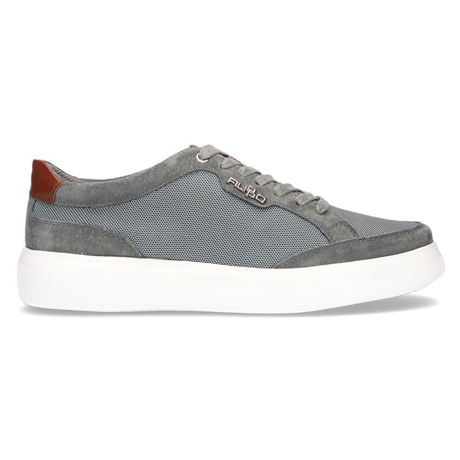 Leather shoes Filippo MP2398/21 GR gray