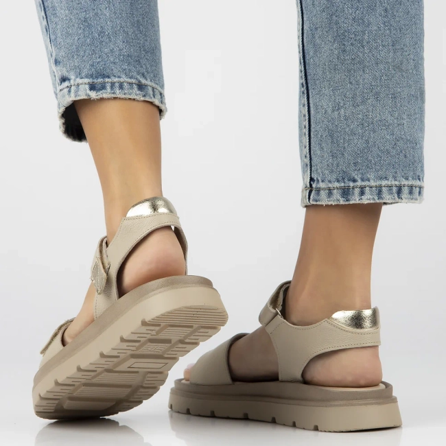 Leather sandals Filippo 40443 beige