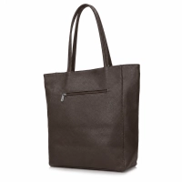Leather handbag Toscanio A264 dark brown