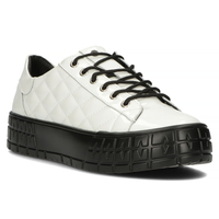 Skórzane półbuty FILIPPO DP3932/22 WH białe