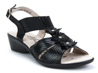Leather Sandals Filippo DS062/18 BK black