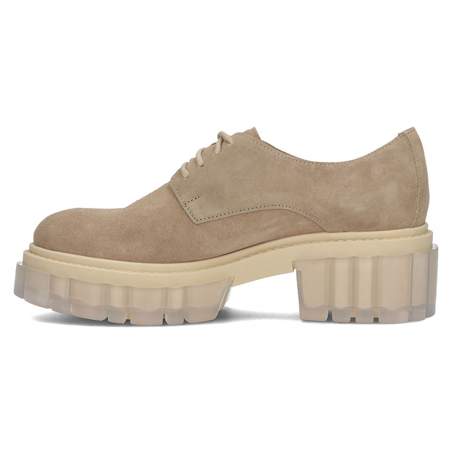 Zamszowe półbuty Filippo 20099 taupe