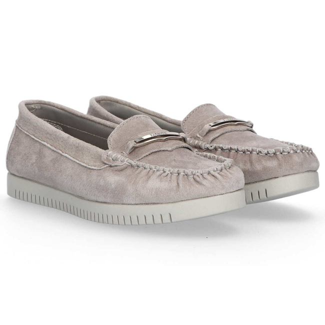 Leather loafers Filippo DP1266/20 GR gray