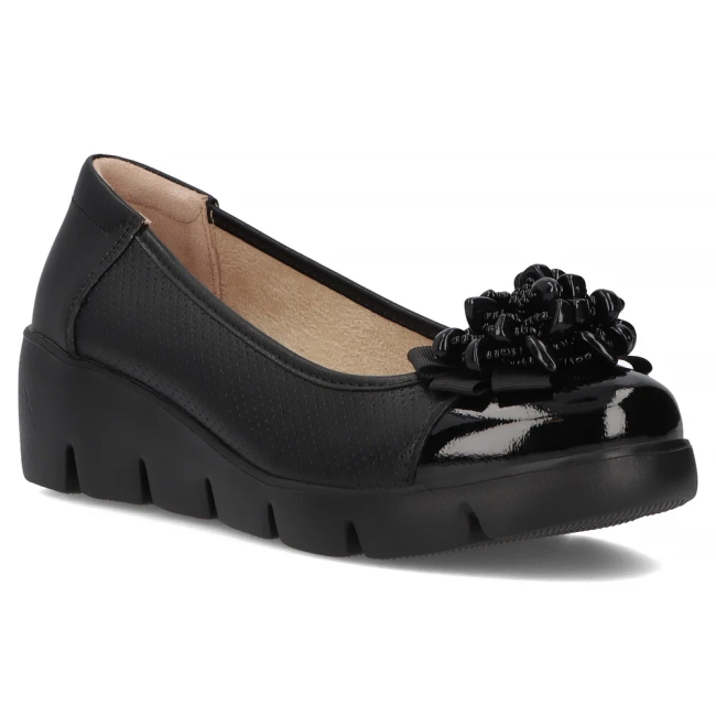 Leather shoes Filippo DP6783/25 BK black