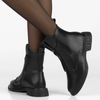 Leather ankle boots Filippo DBT7249/25 BK black