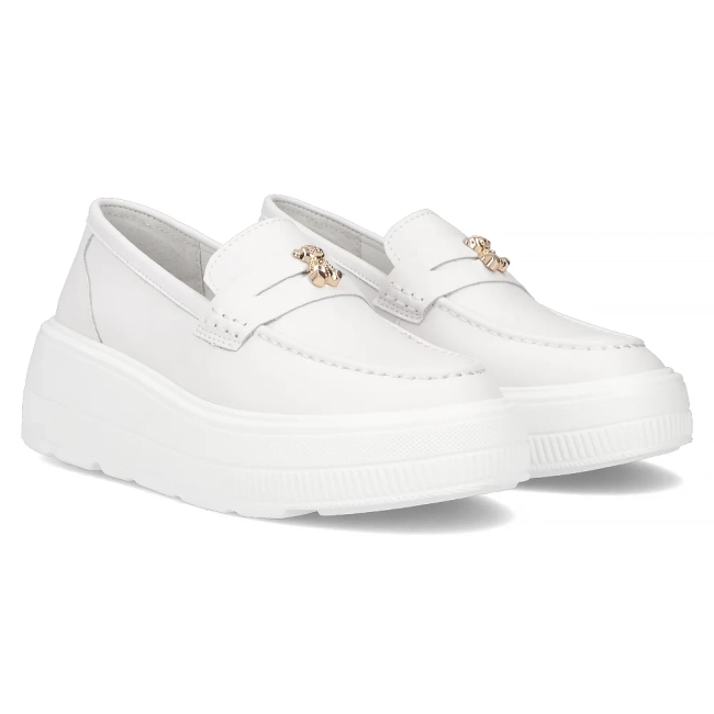 Leather shoes Filippo DP6844/25 WH white