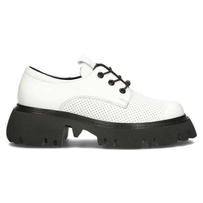 Leather shoes Filippo DP3909/22 WH white