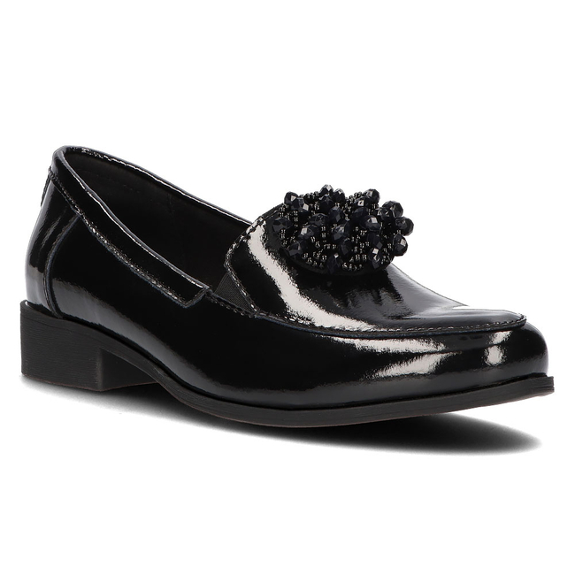 Leather shoes Filippo DP3174/21 BK black