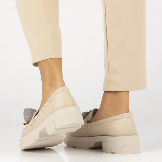 Leather shoes Filippo DP6101/25 BE beige