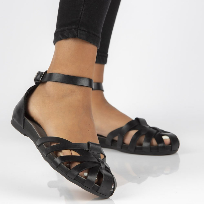 Leather sandals Filippo 40224 black
