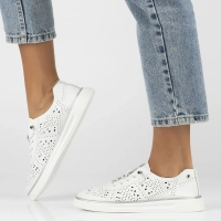 Leather shoes Filippo DP6715/25 WH white