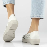 Leather shoes Filippo DP7695/26 WH white