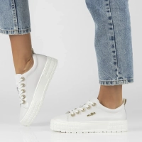 Leather shoes Filippo DP6237/24 WH white