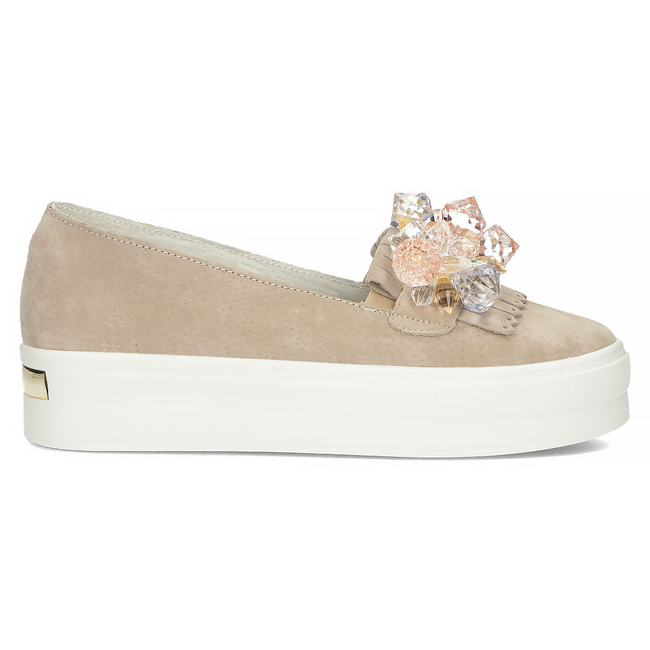 Leather shoes Filippo DP4520/23 BE beige