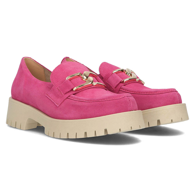 Leather shoes Filippo 20089 fuchsia