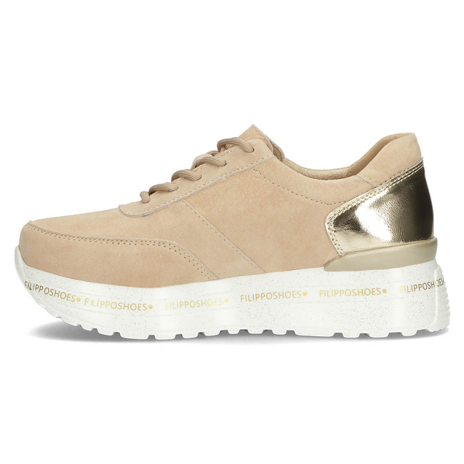 Leather Sneakers Filippo DP3689/22 BE beige