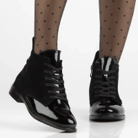 Leather ankle boots  DBT6335/24 BK black